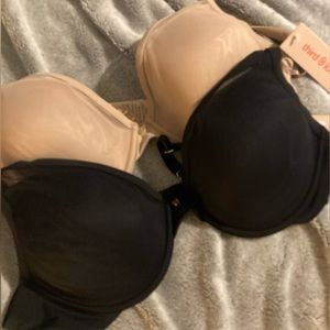 ThirdLove 24/7 Classic Uplift Plunge Bra in both Nude and Black. Size 36C